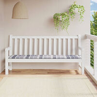 vidaXL Bänkdyna för trädgården grårutig 200x50x4 cm oxfordtyg
