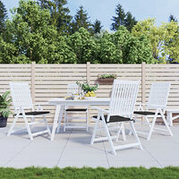 vidaXL Stolsdynor 4 st svart 40x40x4 cm oxfordtyg