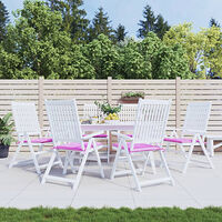 vidaXL Stolsdynor 6 st rosa 50x50x4 cm tyg