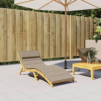 vidaXL Dyna till solsäng taupe 180x60x4 cm oxfordtyg