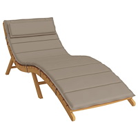 vidaXL Dyna till solsäng taupe 180x60x4 cm oxfordtyg