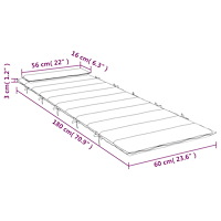 vidaXL Dyna till solsäng taupe 180x60x4 cm oxfordtyg