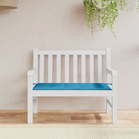 vidaXL Bänkdyna för trädgården blå 120x50x3 cm oxfordtyg