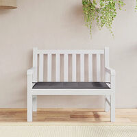 vidaXL Bänkdyna för trädgården antracit 100x50x4 cm oxfordtyg