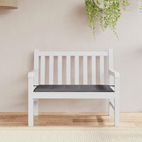 vidaXL Bänkdyna för trädgården antracit 120x50x4 cm oxfordtyg