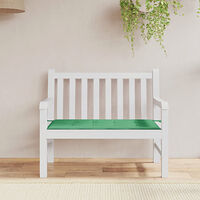 vidaXL Bänkdyna för trädgården grön 120x50x4 cm oxfordtyg