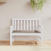 vidaXL Bänkdyna för trädgården taupe 100x50x4 cm oxfordtyg