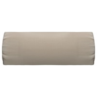 vidaXL Nackstöd till solstol taupe 40x7,5x15 cm textilene