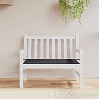 vidaXL Bänkdyna för trädgården svart 120x50x4 cm oxfordtyg