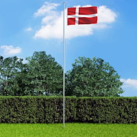 vidaXL Danmarks flagga 90x150 cm