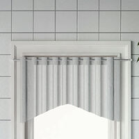 vidaXL Gardinskenor 2 st vit och silver 90-130 cm aluminium