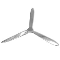vidaXL Väggmonterad propeller aluminium silver 70 cm