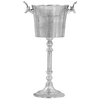 vidaXL Champagnekylare massiv aluminium 39x29x71 cm silver