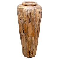 vidaXL Dekorativ vas 40x80 cm massiv teak