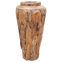 vidaXL Dekorativ vas 40x60 cm massiv teak