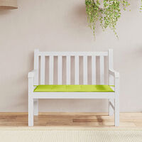 vidaXL Bänkdyna för trädgården ljusgrön 120x50x4 cm oxfordtyg