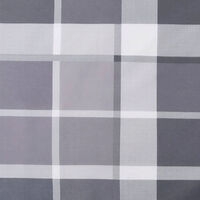 vidaXL Stolsdynor 2 st grårutig 120x50x3 cm tyg