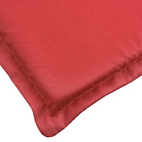 vidaXL Solsängsdyna röd 186x58x4 cm oxfordtyg
