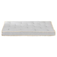 vidaXL Dyna till pallsoffa grå 120x80x10 cm