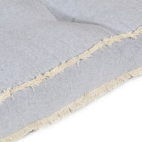 vidaXL Dyna till pallsoffa grå 120x80x10 cm