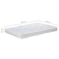 vidaXL Dyna till pallsoffa grå 120x80x10 cm