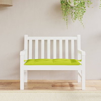 vidaXL Bänkdyna för trädgården ljusgrön 100x50x7 cm oxfordtyg