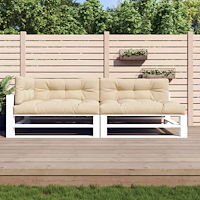 vidaXL Palldynor 5 st beige tyg