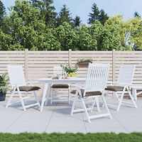 vidaXL Stolsdynor 4 st taupe 50x50x7 cm oxfordtyg