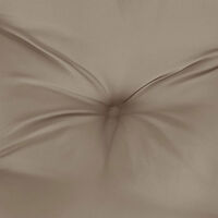 vidaXL Bänkdyna för trädgården taupe 150x(50+50)x7 cm oxfordtyg