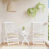 vidaXL Stolsdynor 2 st beige 40x40x4 cm oxfordtyg