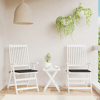 vidaXL Stolsdynor 2 st svart 40x40x4 cm oxfordtyg