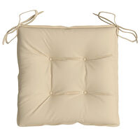vidaXL Stolsdynor 6 st beige 40x40x7 cm oxfordtyg