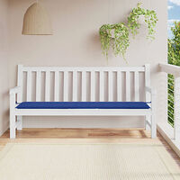 vidaXL Bänkdyna för trädgården kungsblå 200x50x4 cm oxfordtyg