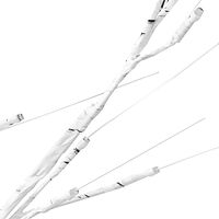 vidaXL Björkträd med LED varmvit 128 LEDs 220 cm