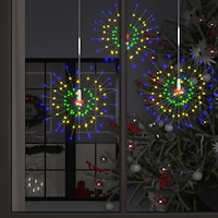 vidaXL Utomhusbelysning fyrverkerier 10 st flerfärgad 20cm 1400 LED