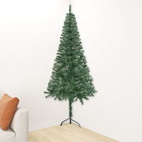 vidaXL Plastgran för hörn grön 210 cm PVC