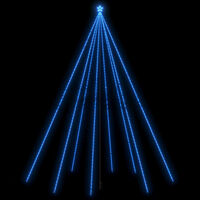 vidaXL LED julgran inomhus/utomhus 1300 LEDs blå 8 m