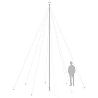 vidaXL LED julgran inomhus/utomhus 1300 LEDs blå 8 m