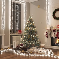 vidaXL Ljusslinga med 3000 LED cluster kallvit 23 m PVC