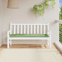 vidaXL Bänkdyna för trädgården bladmönster 150x50x7 cm oxfordtyg