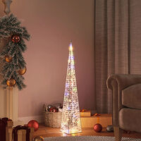vidaXL Ljuskon LED akryl flerfärgad 90 cm