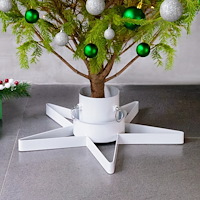 vidaXL Julgransfot vit 47x47x13,5 cm