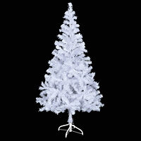 vidaXL Plastgran med fot 150 cm 380 grenar
