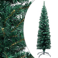 vidaXL Smal plastgran med fot grön 150 cm PVC