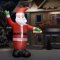 vidaXL Uppblåsbar jultomte med LED IP44 4,5 m