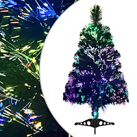 vidaXL Plastgran fiberoptik 64 cm grön