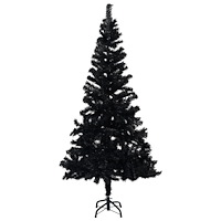 vidaXL Plastgran med fot svart 210 cm PVC