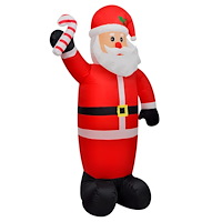 vidaXL Uppblåsbar jultomte 120 cm