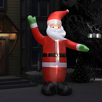 vidaXL Uppblåsbar jultomte med LED IP44 3 m