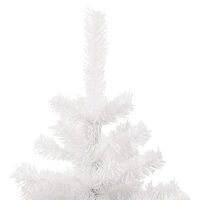 vidaXL Belyst plastgran med fot vit 150 cm PVC